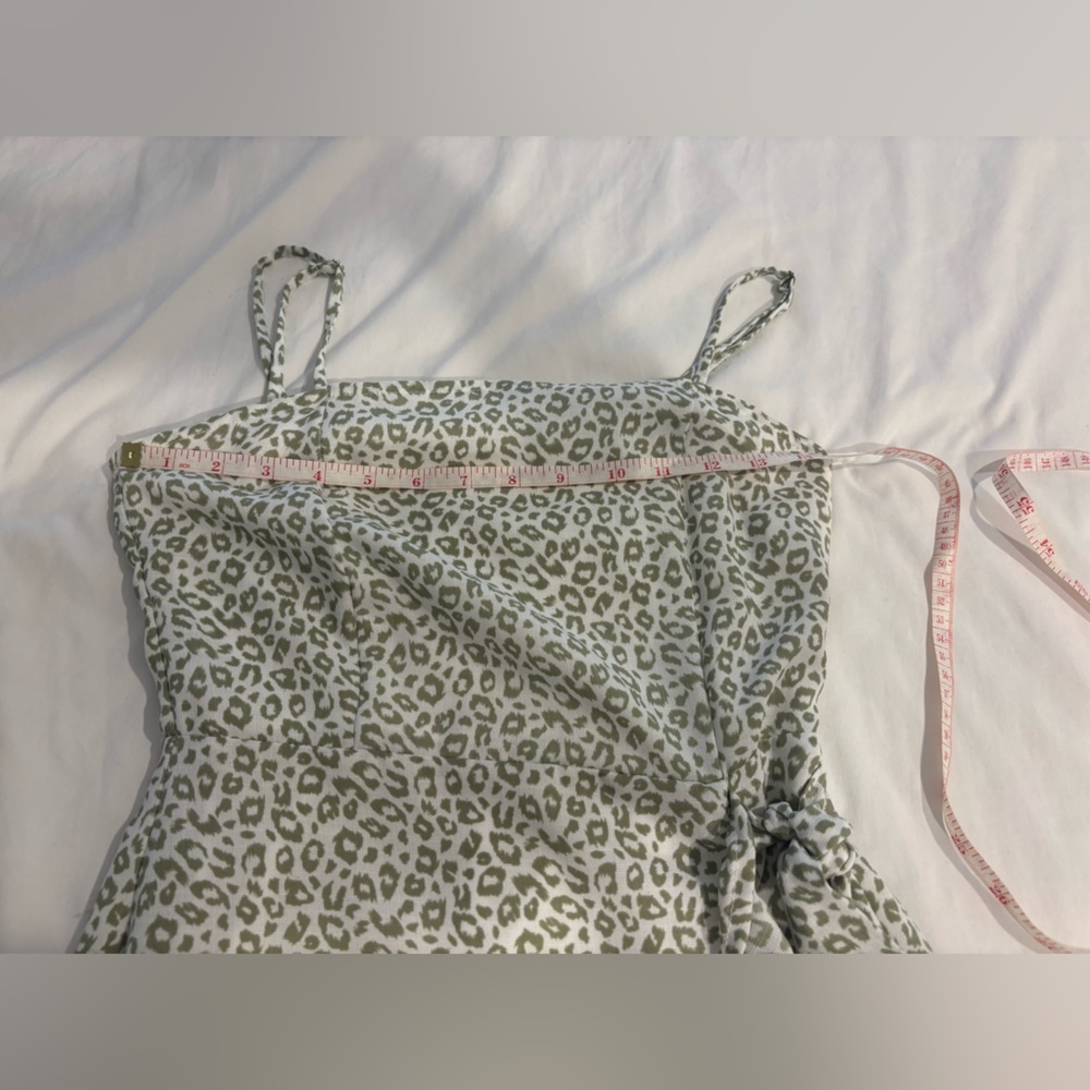 Altar'd State Green and White Leopard Print Mini Dress - Picture 13 of 13